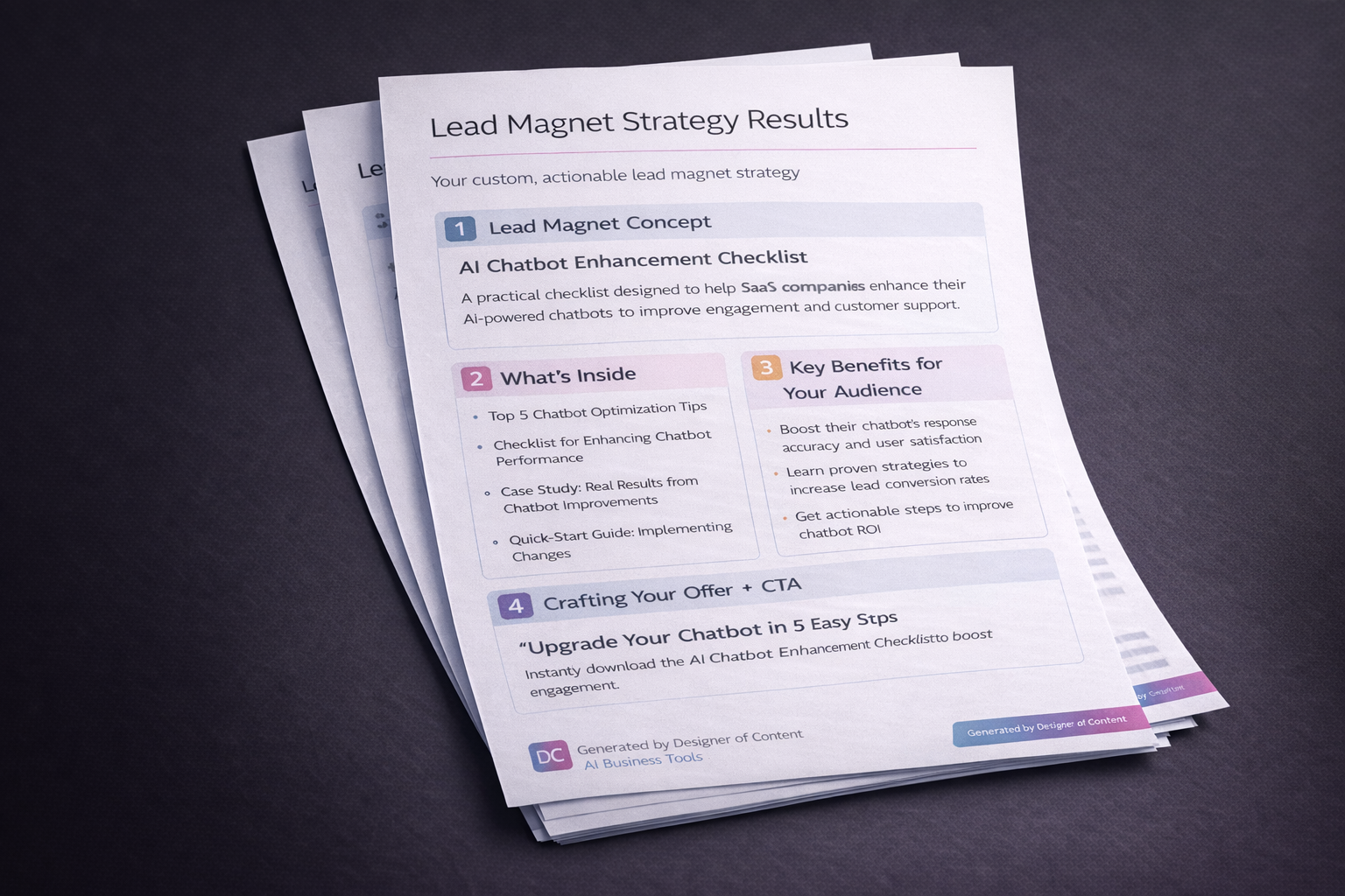Lead Magnet Strategy Example